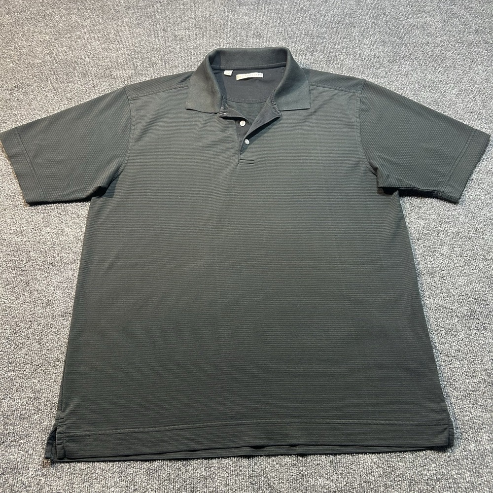 Vintage Cutter & Buck Mens Polo Shirt XL Black Cotton Long Sleeve Casual Golf - Picture 5 of 14